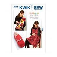 Kwik Sew Baby Sewing Pattern 3734 Swaddler, Sling Carrier & Nursing Cover