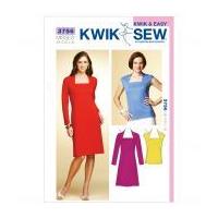 kwik sew ladies sewing pattern 3756 dress top