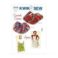 Kwik Sew Crafts Easy Sewing Pattern 3772 Aprons & Casserole Carriers