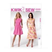 Kwik Sew Ladies Sewing Pattern 3929 Vintage Style Dresses