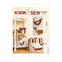 Kwik Sew Homeware Easy Sewing Pattern 3938 Nesting Baskets with Applique
