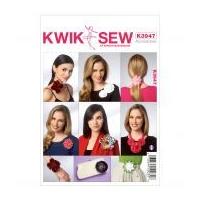 Kwik Sew Crafts Easy Sewing Pattern 3947 Flower Accessories