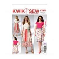 Kwik Sew Ladies Easy Sewing Pattern 3951 Wrap Skirts