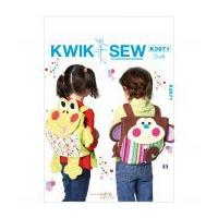 Kwik Sew Accessories Sewing Pattern 3971 Frog & Monkey Backpack Bags