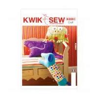 Kwik Sew Homeware Easy Sewing Pattern 3991 Animal Shape Cushions & Pillows