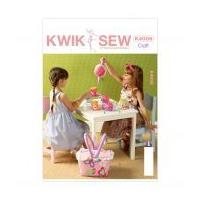 Kwik Sew Crafts Sewing Pattern 4006 Fabric Tea Set & Basket