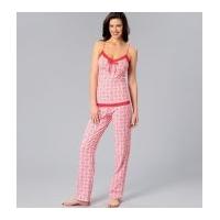 Kwik Sew Ladies Sewing Pattern 4072 Pyjamas Camisole, Chemise & Pants