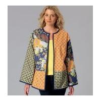 Kwik Sew Ladies Sewing Pattern 4086 Patchwork Jackets