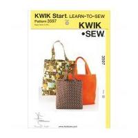 Kwik Sew Accessories Easy Learn to Sew Sewing Pattern 3597 Hand Bag Shopper
