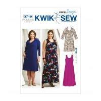 Kwik Sew Ladies Plus Size Easy Sewing Pattern 3710 Dresses