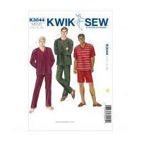 Kwik Sew Men's Easy Sewing Pattern 3044 Pyjama Pants, Shorts & Tops