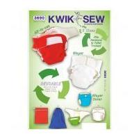 Kwik Sew Baby Sewing Pattern 3690 Diapers, Diaper Cover, Insert & Bags