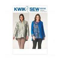 Kwik Sew Ladies Plus Size Sewing Pattern 4142 Unlined Jackets with Button Closure