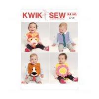Kwik Sew Baby Easy Sewing Pattern 4148 Fun Novelty Bibs