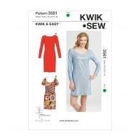 Kwik Sew Ladies Easy Sewing Pattern 3561 Simple Jersey Knit Dresses
