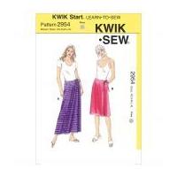 Kwik Sew Ladies Easy Sewing Pattern 2954 Wrap Skirts