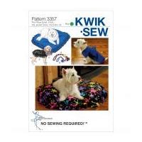 Kwik Sew Pets Easy Sewing Pattern 3357 Pet Cushions, Coats & Toys