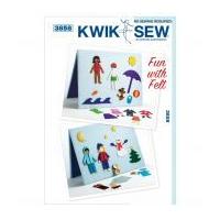 Kwik Sew Childrens Crafts Easy No Sew Pattern 3858 Fun with Felt