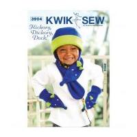Kwik Sew Childrens Easy Sewing Pattern 3904 Hat, Scarf & Mittens