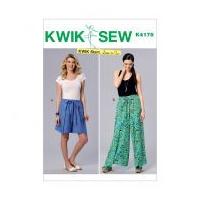 kwik sew ladies easy learn to sew sewing pattern 4178 shorts pants