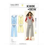 Kwik Sew Ladies Sewing Pattern 3615 Casual Tracksuit