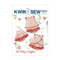Kwik Sew Baby Sewing Pattern 3901 Apron Dress & Bloomers