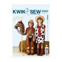 Kwik Sew Childrens Sewing Pattern 3920 Cowboy & Cowgirl Costumes