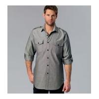 Kwik Sew Mens Sewing Pattern 4075 Long Sleeve Smart Shirts