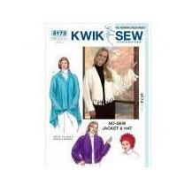 kwik sew ladies easy sewing pattern 3173 jacket shawl hat