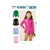kwik sew childrens sewing pattern 3508 dancewear leotards