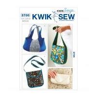 Kwik Sew Accessories Easy Sewing Pattern 3700 Hand Bags & Clutch Bag
