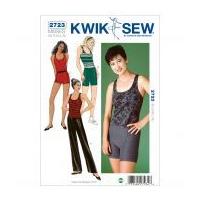 Kwik Sew Ladies Easy Sewing Pattern 2723 Pants, Top & Shorts