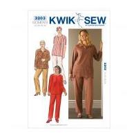 Kwik Sew Ladies Plus Size Easy Sewing Pattern 3203 Trouser Pants & Tops