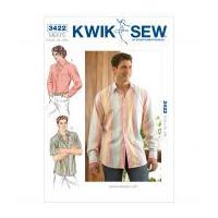 Kwik Sew Men's Sewing Pattern 3422 Long & Short Sleeve Shirts
