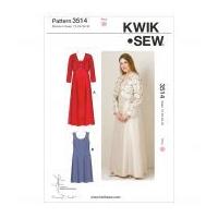 Kwik Sew Ladies Plus Size Sewing Pattern 3514 Special Occasion Dresses & Bolero