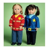 Kwik Sew Crafts Sewing Pattern 4035 Uniform Costumes Doll Clothes