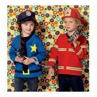 Kwik Sew Childrens Sewing Pattern 4024 Police, Fireman, Nurse & Sailor Costume Tops