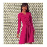 Kwik Sew Ladies Sewing Pattern 4013 Lapped Front Dresses