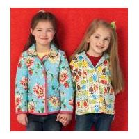 Kwik Sew Childrens Sewing Pattern 4012 Girls Lined Jackets