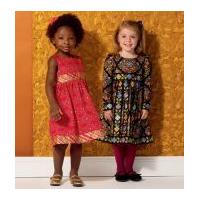 Kwik Sew Childrens Ellie Mae Sewing Pattern 0156 Girls Cute Dresses