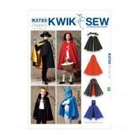 Kwik Sew Childrens Unisex Sewing Pattern 3723 Capes for Costumes