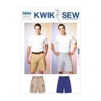 Kwik Sew Men's Sewing Pattern 3884 Shorts & Cargo Shorts