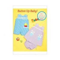Kwik Sew Baby Ellie Mae Easy Sewing Pattern 0220 Overalls, Dress & Panties