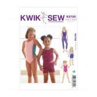 Kwik Sew Childrens Sewing Pattern 2725 Dancewear Leotards, Leggings & Shorts
