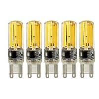 KWB NEW 5W E14 G9 G4 LED Bi-pin Lights T 4 COB 450 lm Warm White /White Dimmable AC 220-240 V 5 pcs