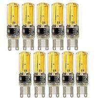 KWB NEW 5W E14 G9 G4 LED Bi-pin Lights T 4 COB 450 lm Warm White Cool White Dimmable Decorative AC 220-240 V 10 pcs