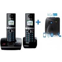 KX-TG 8062 Cordless Phone with Bluewave Link To Mobile Hub