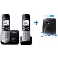 KX-TG 6812 Cordless Phone with Bluewave Link To Mobile Hub