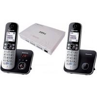 kx tg 6822 3 line pbx308 cordless phone system