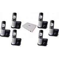 kx tg 6826 3 line pbx308 cordless phone system